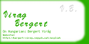 virag bergert business card